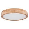 LED-DECKENLEUCHTE 40/10,5 cm   - Braun/Weiß, Natur, Holz/Metall (40/10,5cm)