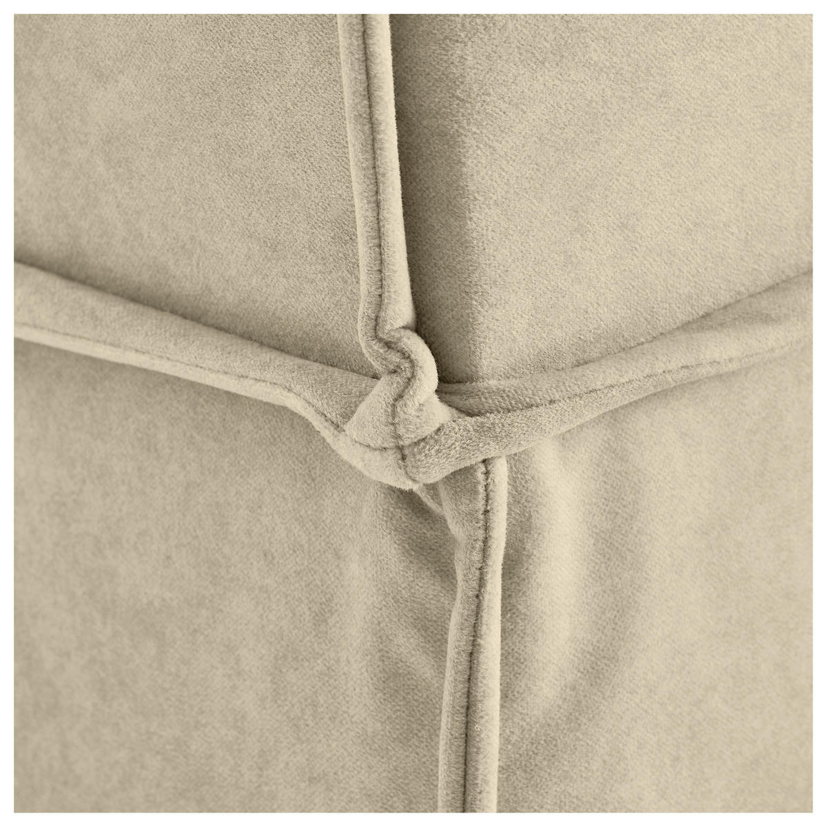 BOXBETT 120/200 cm,  in Beige, Bettkasten, Topper, H3 = fest  - Beige/Schwarz, Design, Kunststoff/Textil (120/200cm) - Chameo