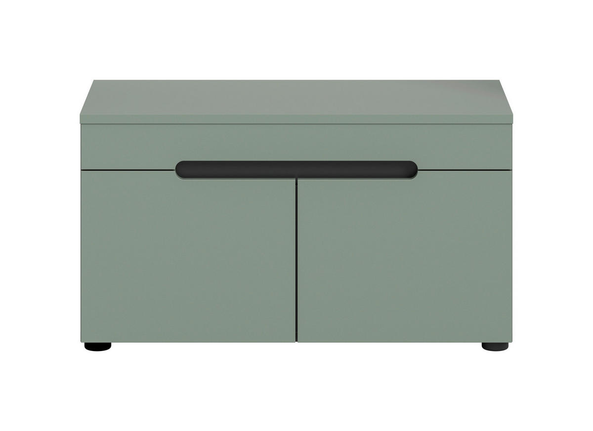 LAVICA DO PREDSIENE, 80/45/37 cm - čierna, Design, kompozitné drevo/plast (80/45/37cm) - Livetastic