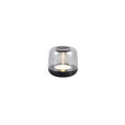 AKKU-TISCHLEUCHTE 12,2/11,2 cm  - Transparent/Schwarz, LIFESTYLE, Kunststoff (12,2/11,2cm) - Novel