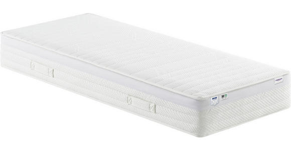 TASCHENFEDERKERNMATRATZE 80/200 cm Höhe ca. 23 cm  - Weiß, KONVENTIONELL, Textil (80/200cm) - Sleeptex