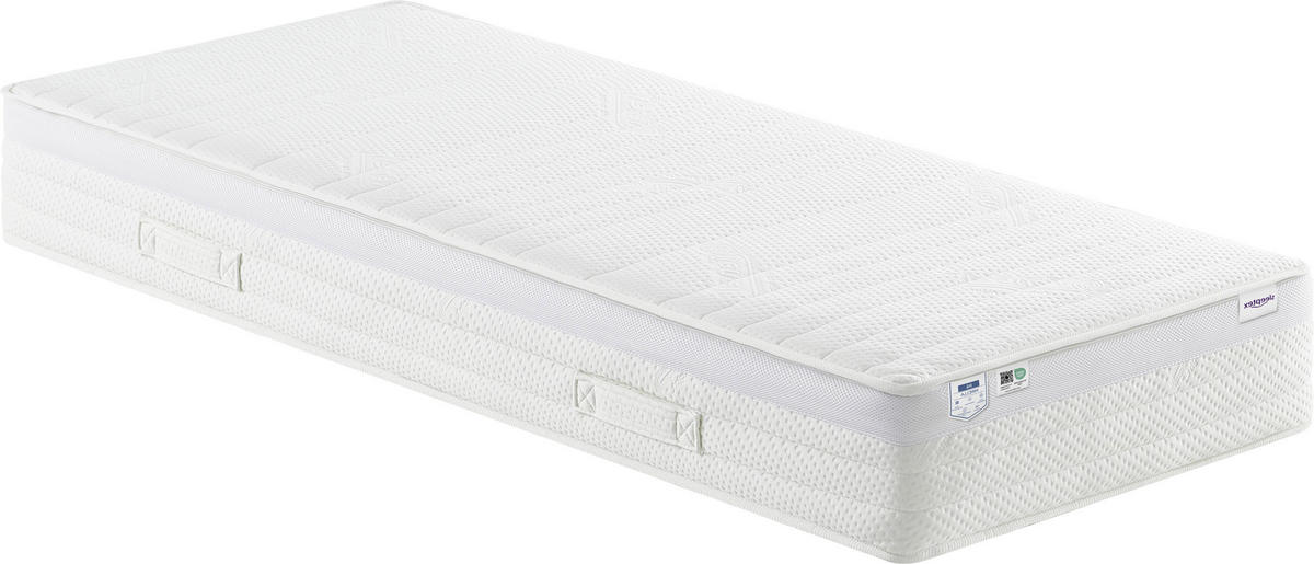 TASCHENFEDERKERNMATRATZE 80/200 cm H4 = sehr fest  - Weiss, Konventionell, Textil (80/200cm) - Sleeptex