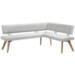 ECKBANK 170/160 cm  in Beige, Wildeiche  - Wildeiche/Eichefarben, Design, Holz/Textil (170/160cm) - Venda