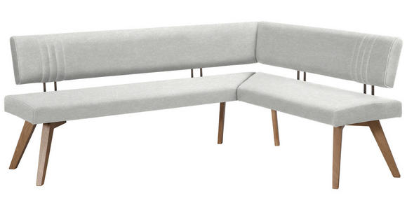 ECKBANK 180/160 cm in Beige, Wildeiche - Wildeiche/Eichefarben, Design, Holz/Textil (180/160cm) - Venda