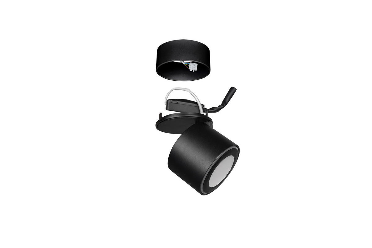 LED-SPOT Taurus 8,7/10,9 cm   - svart, Trend, metall (8,7/10,9cm)