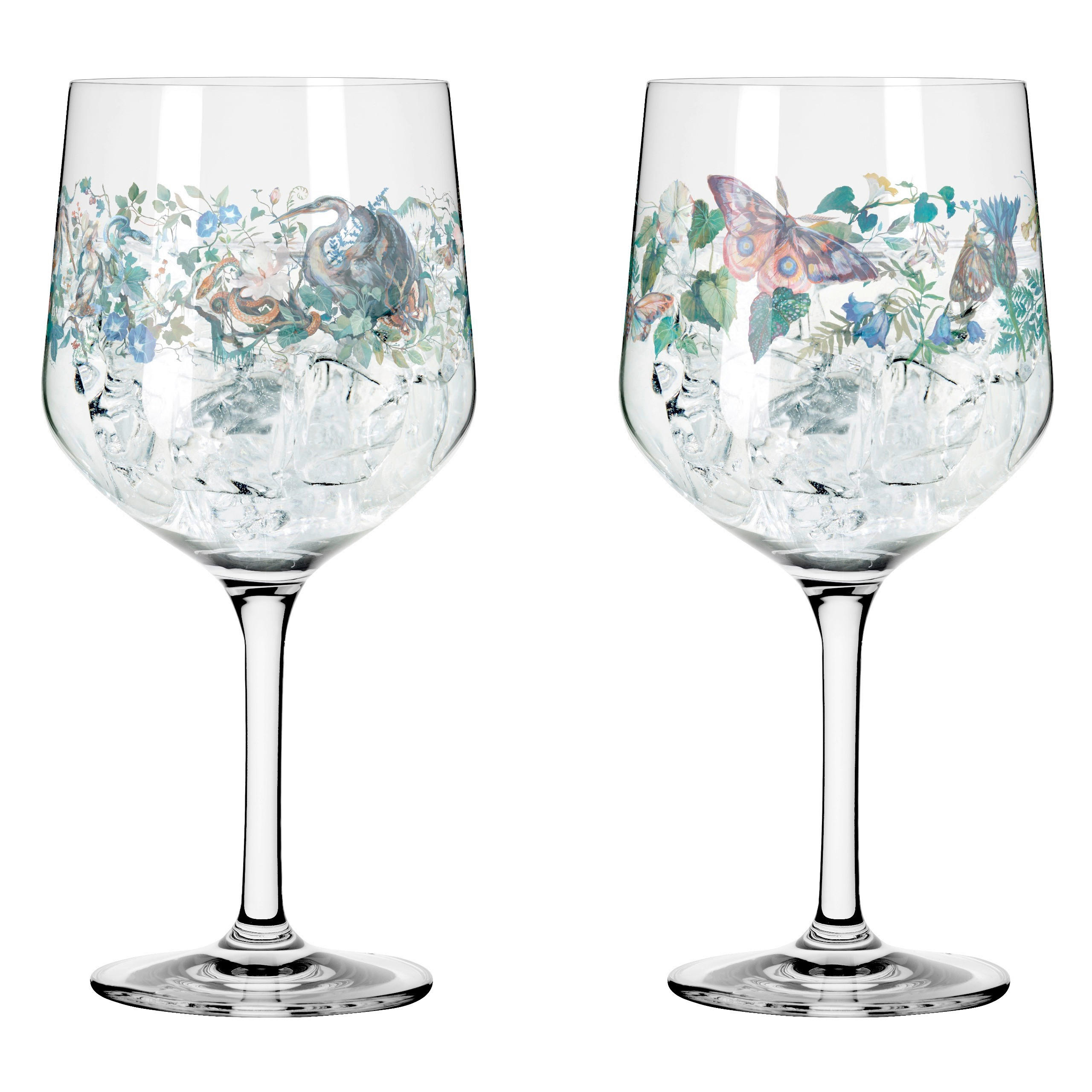 GINGLAS 720 ml 2-teilig  - Blau/Transparent, Design, Glas (10,7/21,8cm) - Ritzenhoff