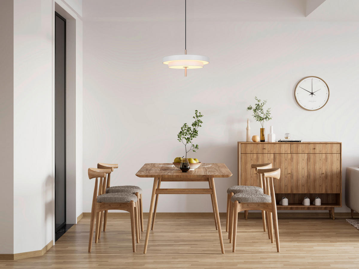 LED FÜGGESZTÉK - sárgarézszínű/szürke, Basics, fém (40/150cm)