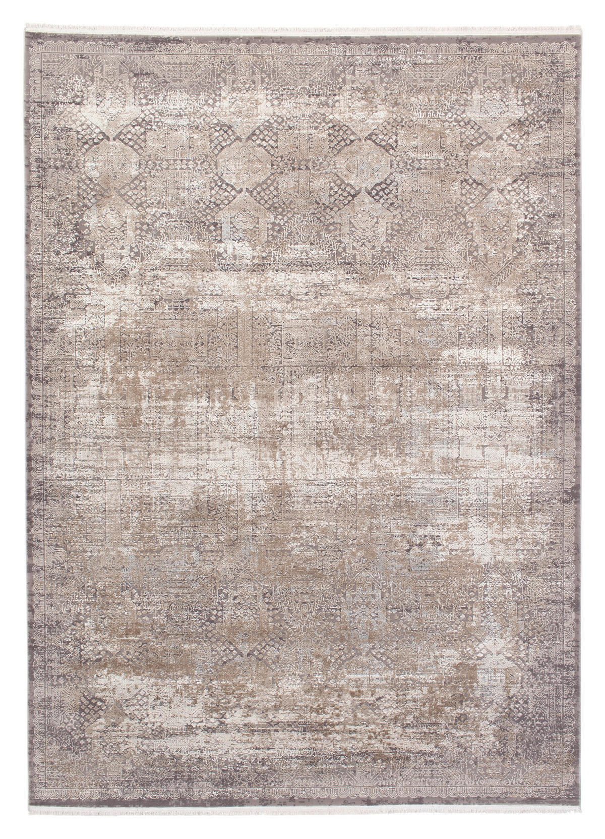 WEBTEPPICH 67/130 cm Apollo Braun, Beige rechteckig  - Beige/Braun, Design, Textil (67/130cm) - Musterring
