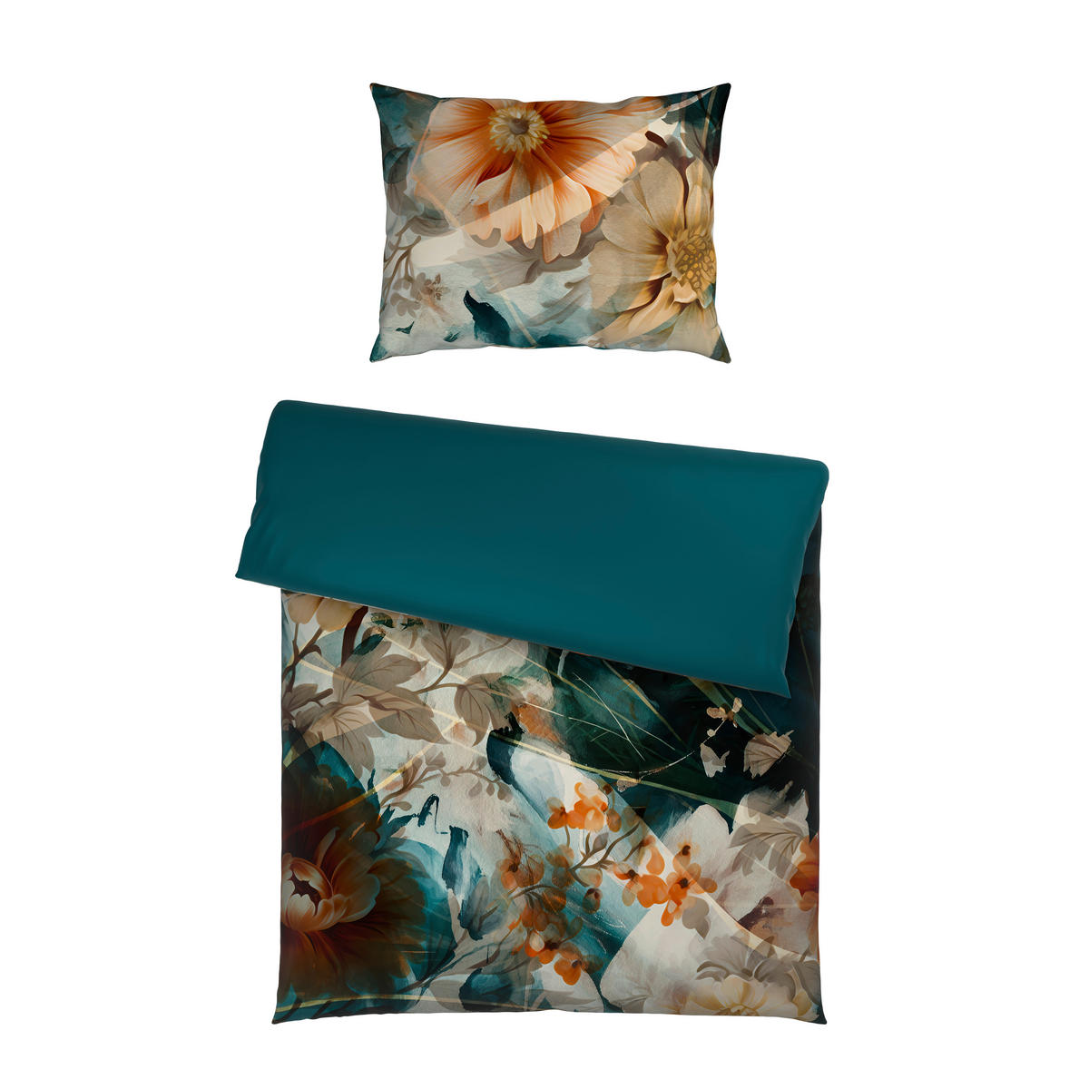 BETTWÄSCHE TANJA Satin 140/200 cm  - Anthrazit, KONVENTIONELL, Textil (140/200cm) - Esposa