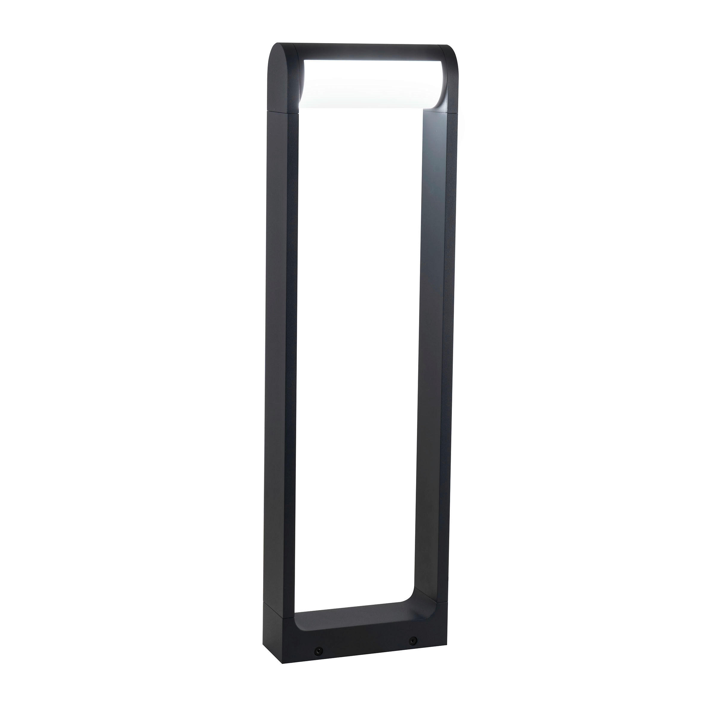 SPOLJNA PODNA SVETILJKA Wild  - tamnosiva/bela, Dizajnerski, metal/plastika (17.5/6,5/60cm)