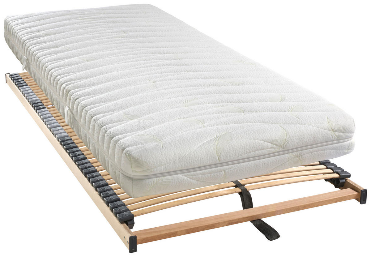 MATRATZENSET 90/200 cm  - Buchefarben, KONVENTIONELL, Holz (90/200cm) - Novel