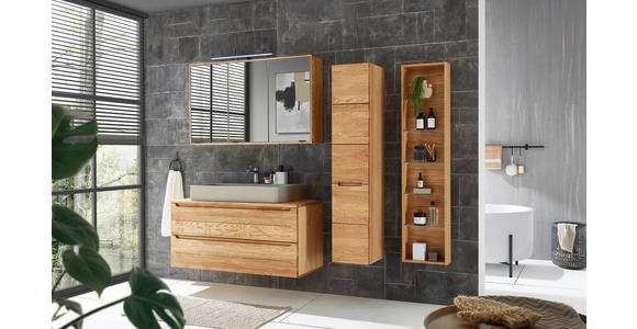 WASCHTISCH-ABDECKPLATTE 120/2/46,2 cm  - Eichefarben, KONVENTIONELL, Holz (120/2/46,2cm) - Linea Natura