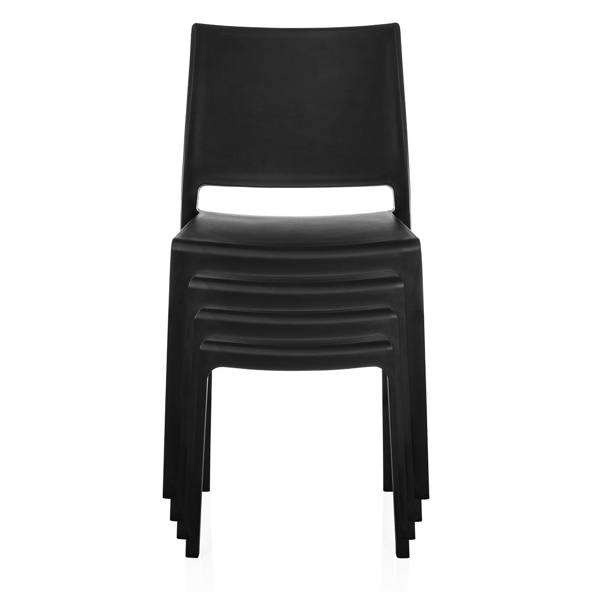 STOL  - svart, Modern, plast (47/80/51cm) - MID.YOU