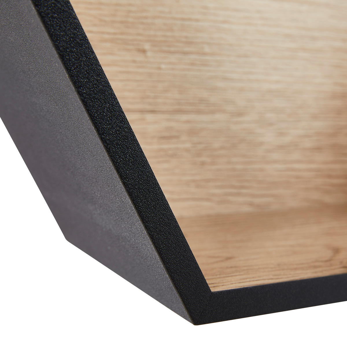WANDREGALSET 3-teilig Schwarz, Eiche Artisan  - Schwarz/Eiche Artisan, Basics, Holzwerkstoff (30-37/26-32/9-12cm) - Xora