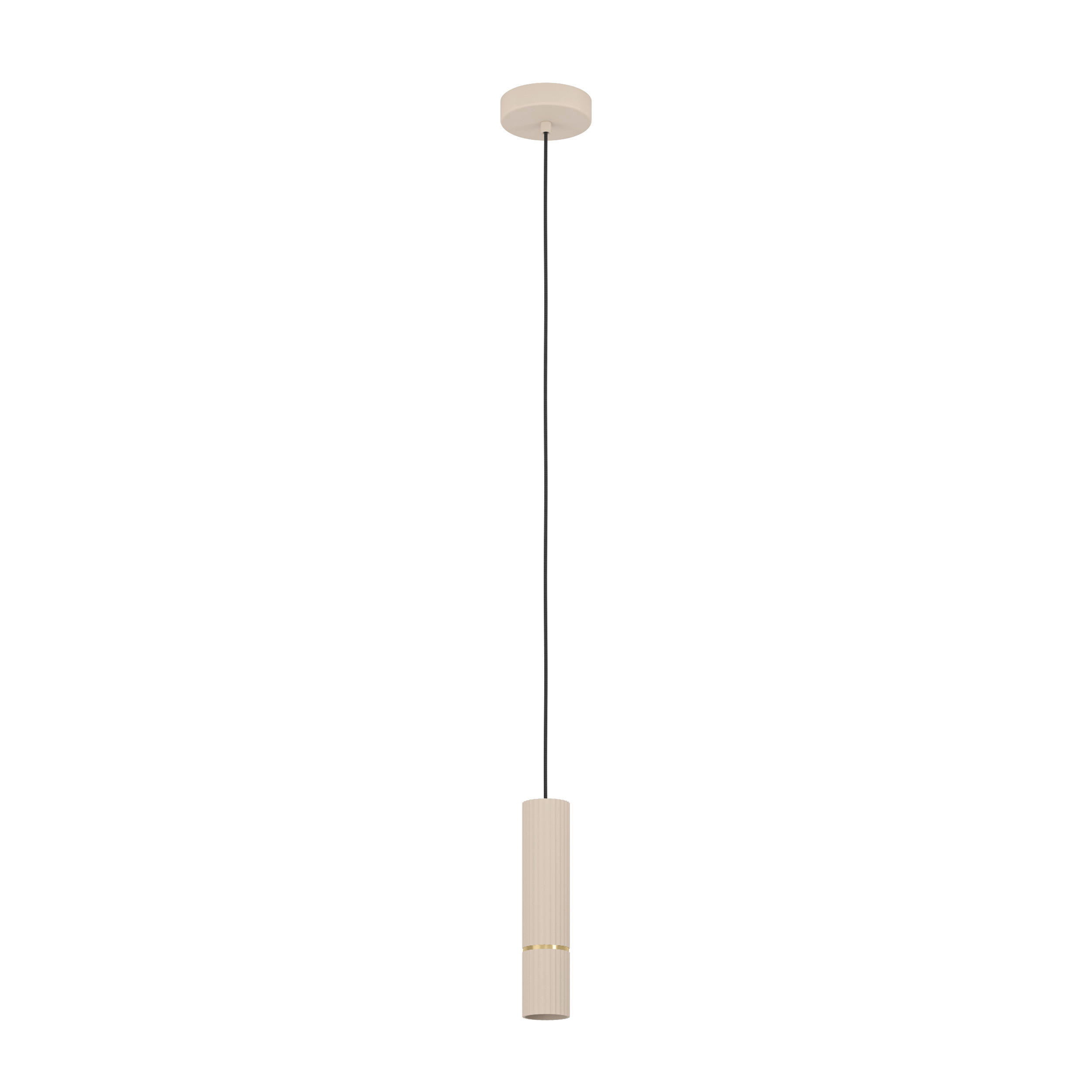 HÄNGELEUCHTE 6/110 cm    - Sandfarben/Schwarz, Design, Metall (6/110cm) - Eglo