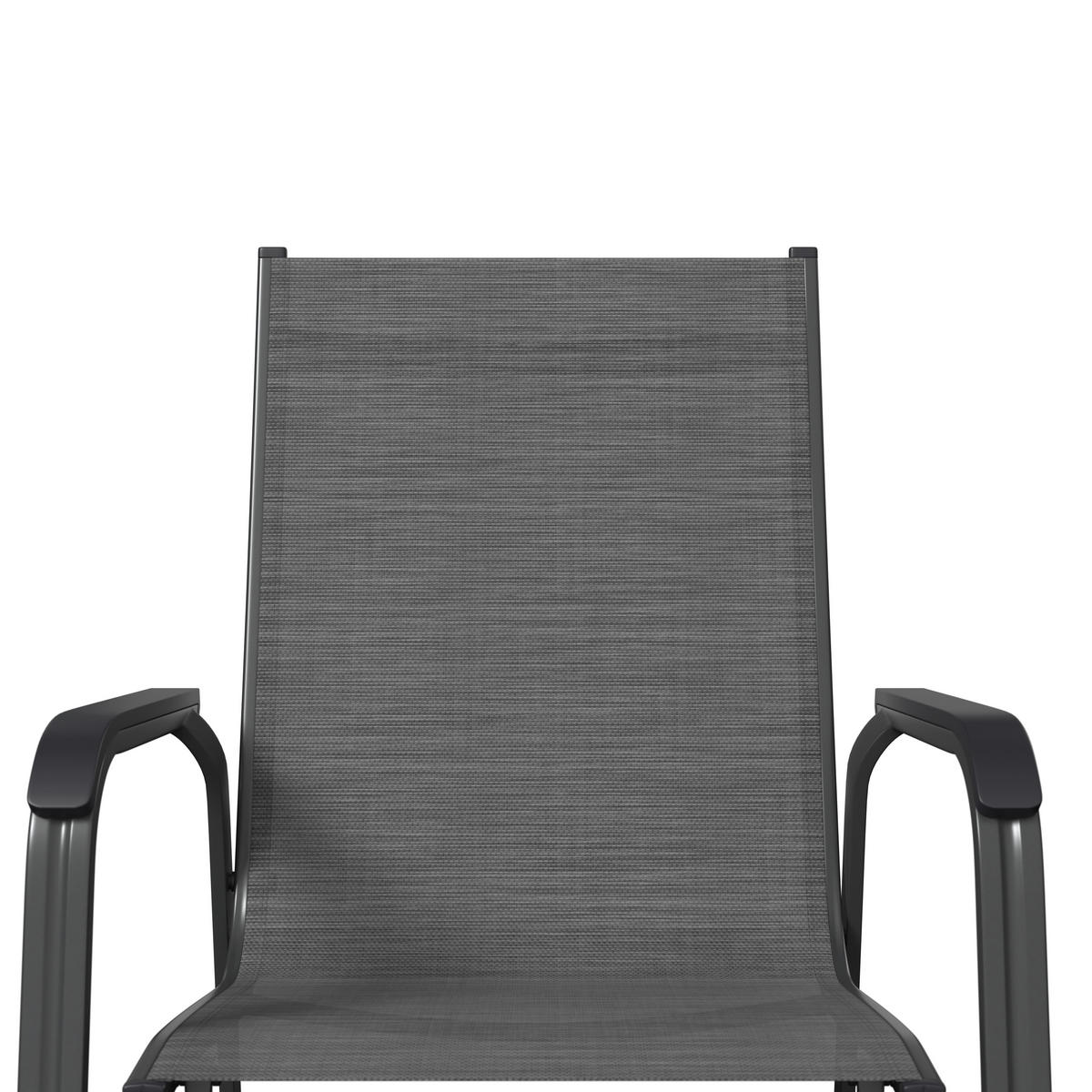 STAPELSTUHL Metall, Textil Anthrazit, Grau  - Anthrazit/Grau, Konventionell, Textil/Metall (65,5/99/69,5cm) - Kettler