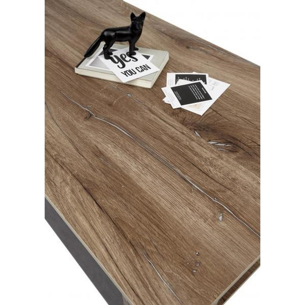 Thumbnail - Mid.you Couchtisch, Eiche, Holzwerkstoff, rechteckig, Flachrohr, 60x41x110 cm, Stauraum, Wohnzimmer, Wohnzimmertische, C...