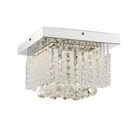 LED-TAKLAMPA 12 W 25/25/15 cm  - Design, metall/glas (25/25/15cm) - Globo