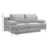 SCHLAFSOFA in Textil Naturfarben - Chromfarben/Naturfarben, Design, Textil/Metall (200/91/92cm) - Novel SCHLAFSOFA in Textil Naturfarben - Chromfarben/Naturfarben, Design, Textil/Metall (200/91/92cm) - Novel