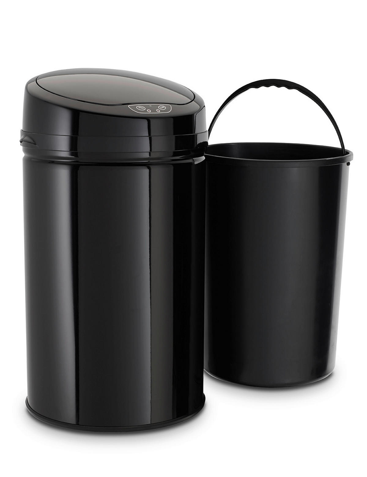 ODPADKOVÝ KOŠ  30 l - černá, Trend, kov/plast (31/31/61,5cm) - Echtwerk