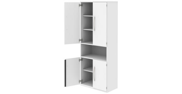 AKTENSCHRANK Weiß  - Weiß, KONVENTIONELL, Holzwerkstoff (80/217,4/43cm) - Moderano