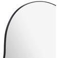 WANDSPIEGEL 60/110/1,5 cm    in wellenförmig  - Schwarz, Design, Glas/Metall (60/110/1,5cm) - Xora