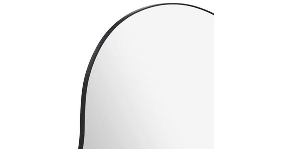 WANDSPIEGEL 60/110/1,5 cm    in wellenförmig  - Schwarz, Design, Glas/Metall (60/110/1,5cm) - Xora