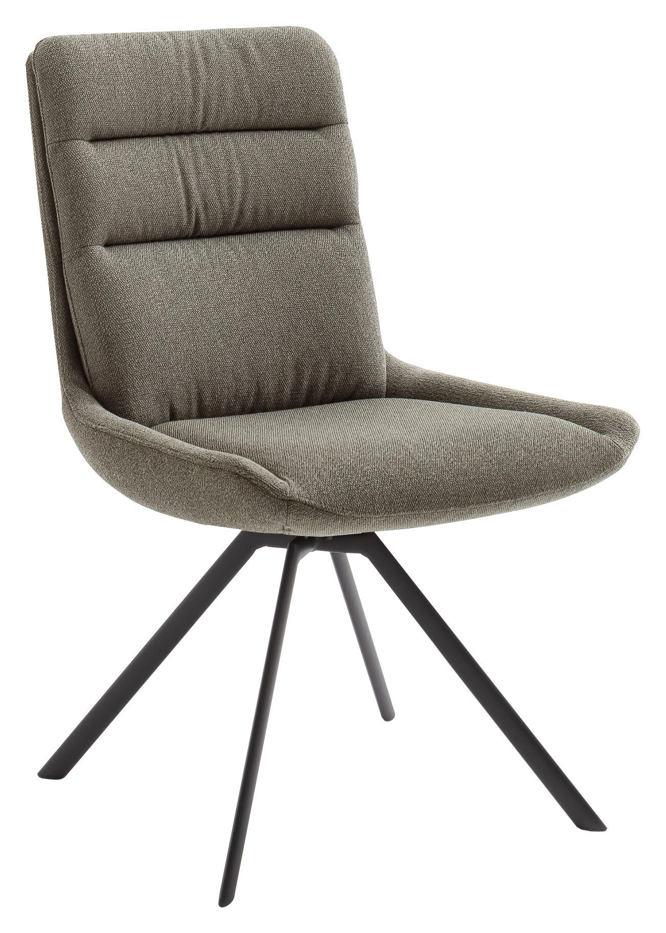 STUHL Mikrofaser Anthrazit, Grau  - Anthrazit/Grau, KONVENTIONELL, Textil/Metall (61/90/64cm) - Venjakob
