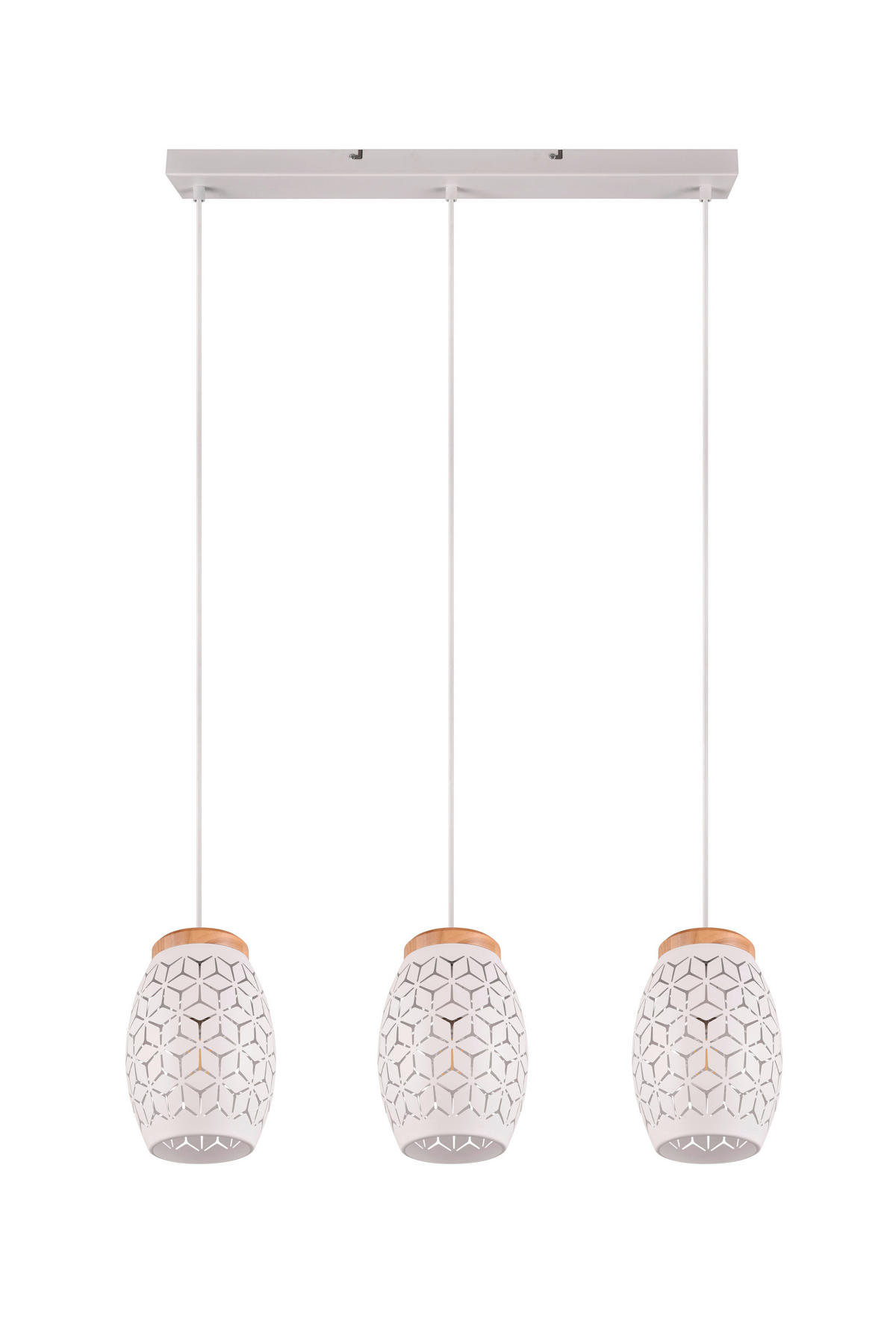 ZÁVĚSNÉ SVÍTIDLO, 71/15/150 cm  - bílá, Konvenční, kov (71/15/150cm) - Trio Leuchten