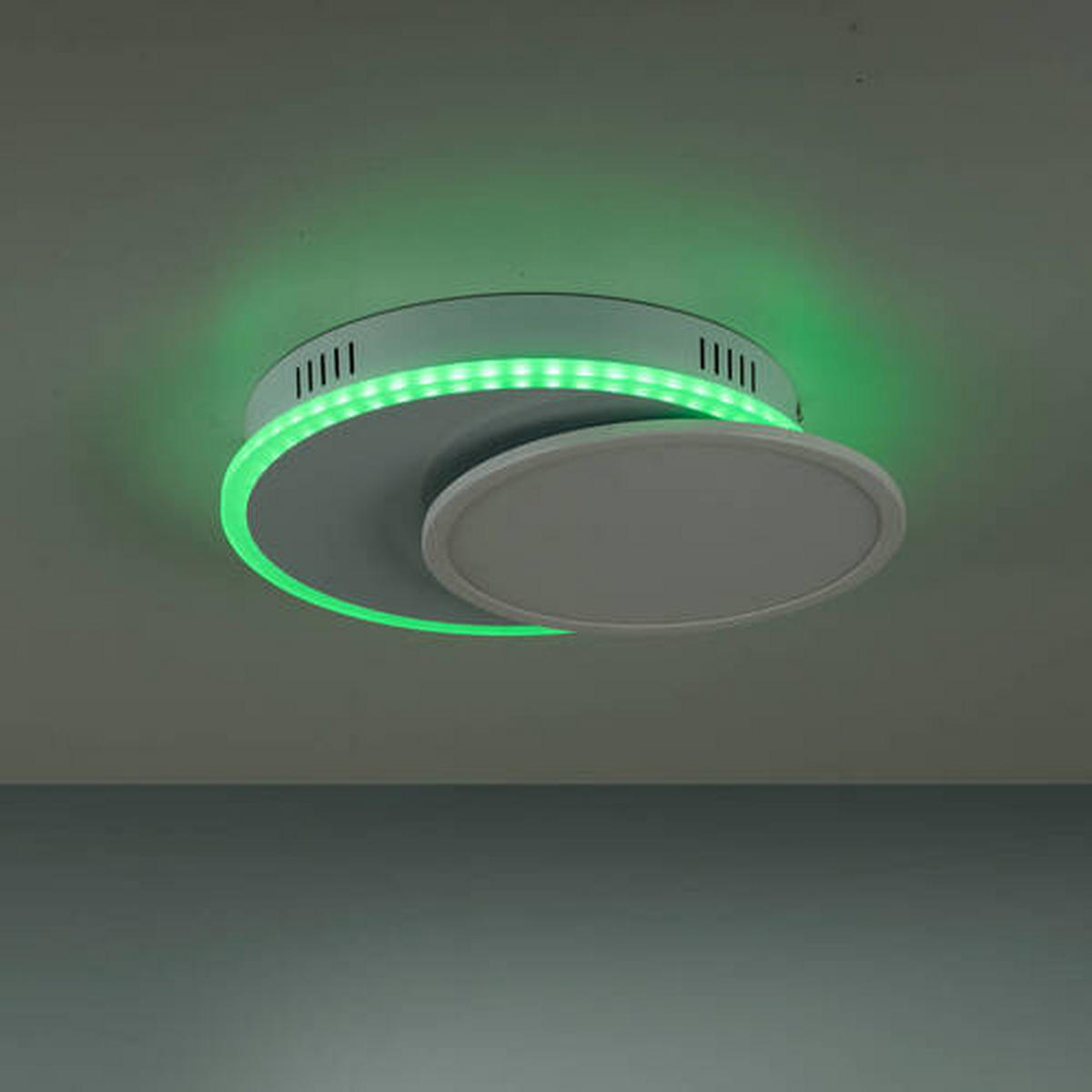 LED-Deckenleuchte 45/33/7,5 cm   - Weiß, Design, Kunststoff/Metall (45/33/7,5cm)