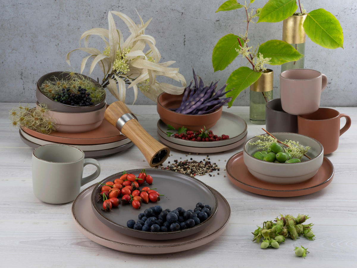 KOMBINOVANÝ SERVIS, 16-dielne, pórovina - viacfarebná, Konventionell, keramika (40/32,5/33cm) - Creatable