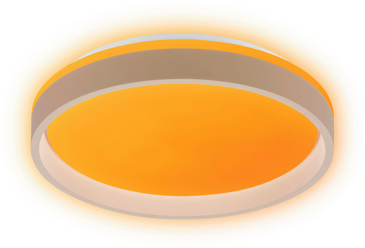LED-DECKENLEUCHTE Aurie Glow 39/8 cm   - Beige, KONVENTIONELL, Kunststoff (39/8cm) - Briloner