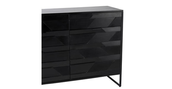 SIDEBOARD Schwarz  175/86/40 cm  - Schwarz, Trend, Holz/Metall (175/86/40cm) - Ambia Home