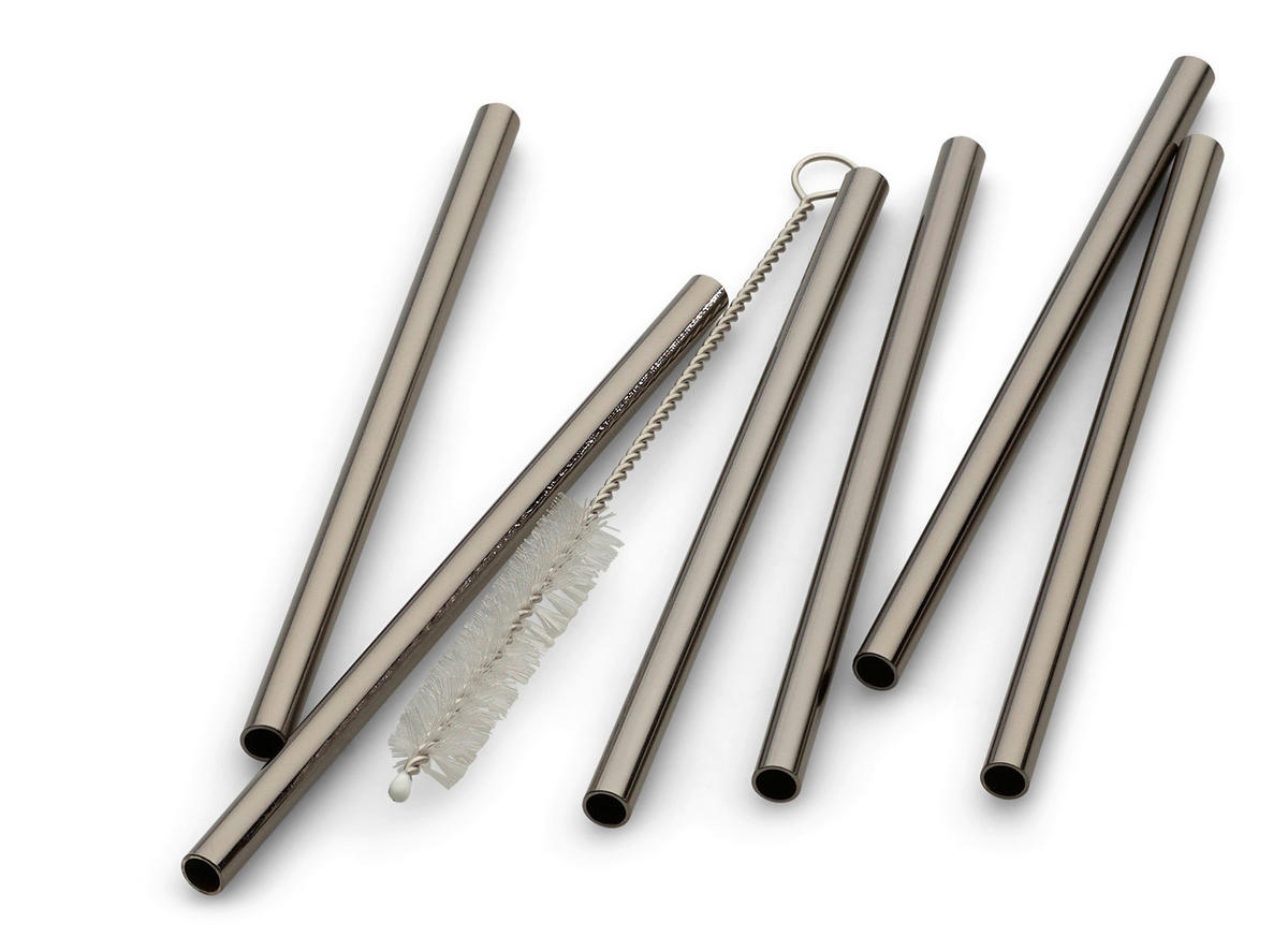 SUGRÖRSSET - svart högglans, Basics, metall (12cm) - Echtwerk