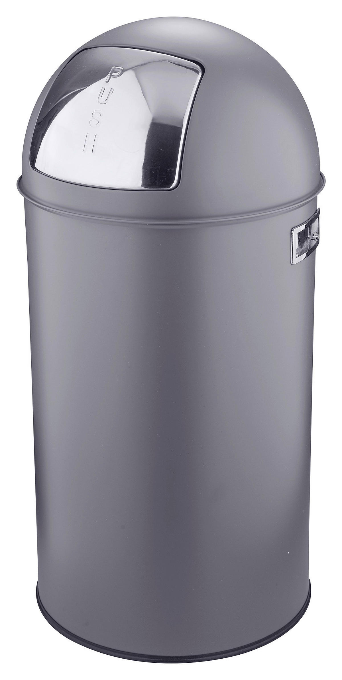 ABFALLEIMER 50 L  - Grau, KONVENTIONELL, Metall (34/74cm) - P & B