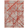 WEBTEPPICH 80/150 cm Arizona Grau, Rot  - Rot/Grau, Design, Textil (80/150cm) - Musterring
