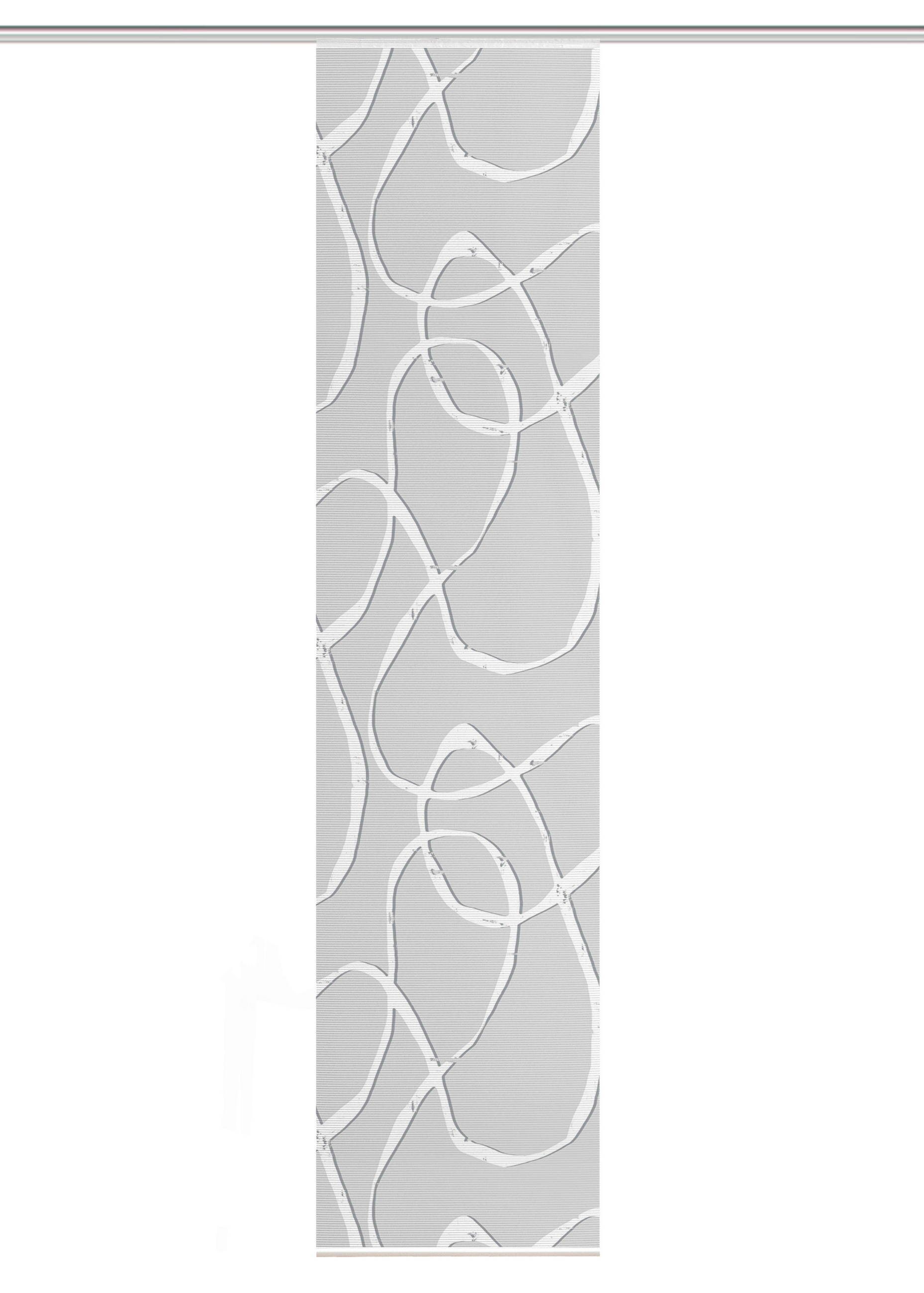 FLÄCHENVORHANG   blickdicht  60/260 cm   - Hellgrau, KONVENTIONELL, Textil (60/260cm)