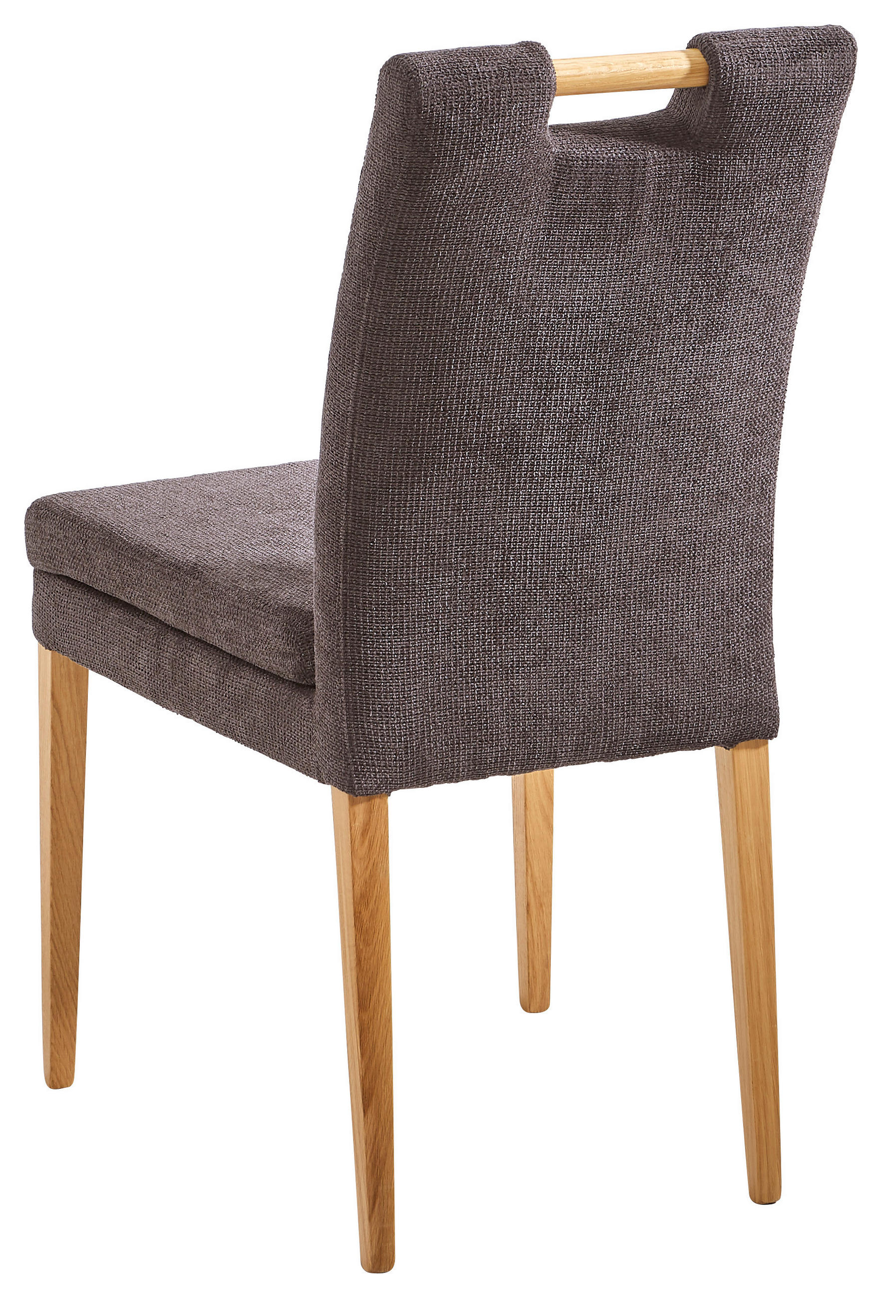 STUHL  in Webstoff Holz, Textil  - Eichefarben/Anthrazit, KONVENTIONELL, Holz/Textil (47/91,5/59cm) - Cantus
