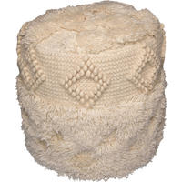 POUF Struktur  - Naturfarben, Design, Textil (35cm) - Kayoom