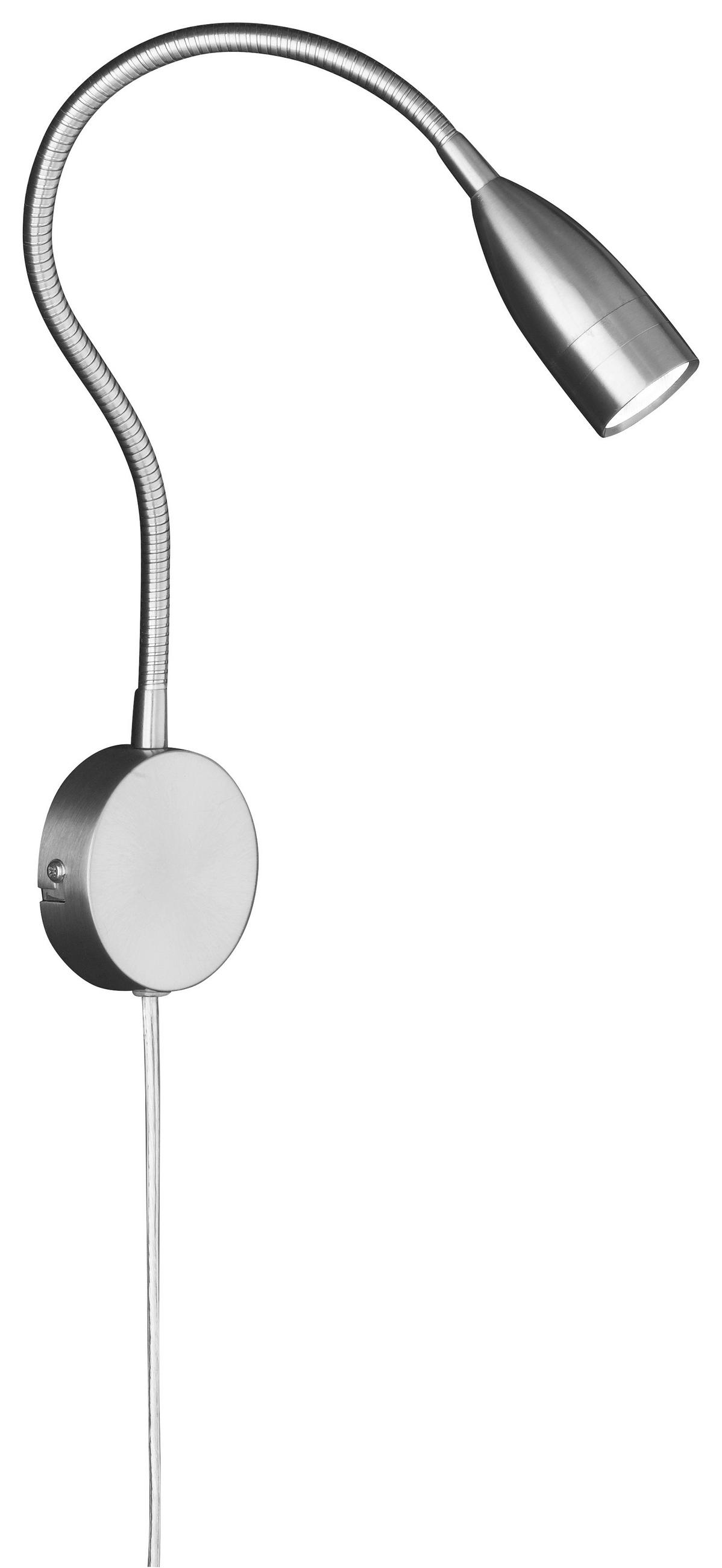NÁSTĚNNÉ LED SVÍTIDLO, 56,50/8/45 cm - barvy niklu, Design, kov (56,50/8/45cm)