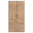 DREHTÜRENSCHRANK 101/197/60 cm 2-türig Eichefarben  - Eichefarben/Silberfarben, Design, Holzwerkstoff/Kunststoff (101/197/60cm) - Novel