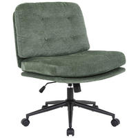 VRTLJIVI STOL les, kovina, umetna masa, tekstil zelena  - črna/zelena, Moderno, kovina/umetna masa (66/90/98/76cm) - MID.YOU