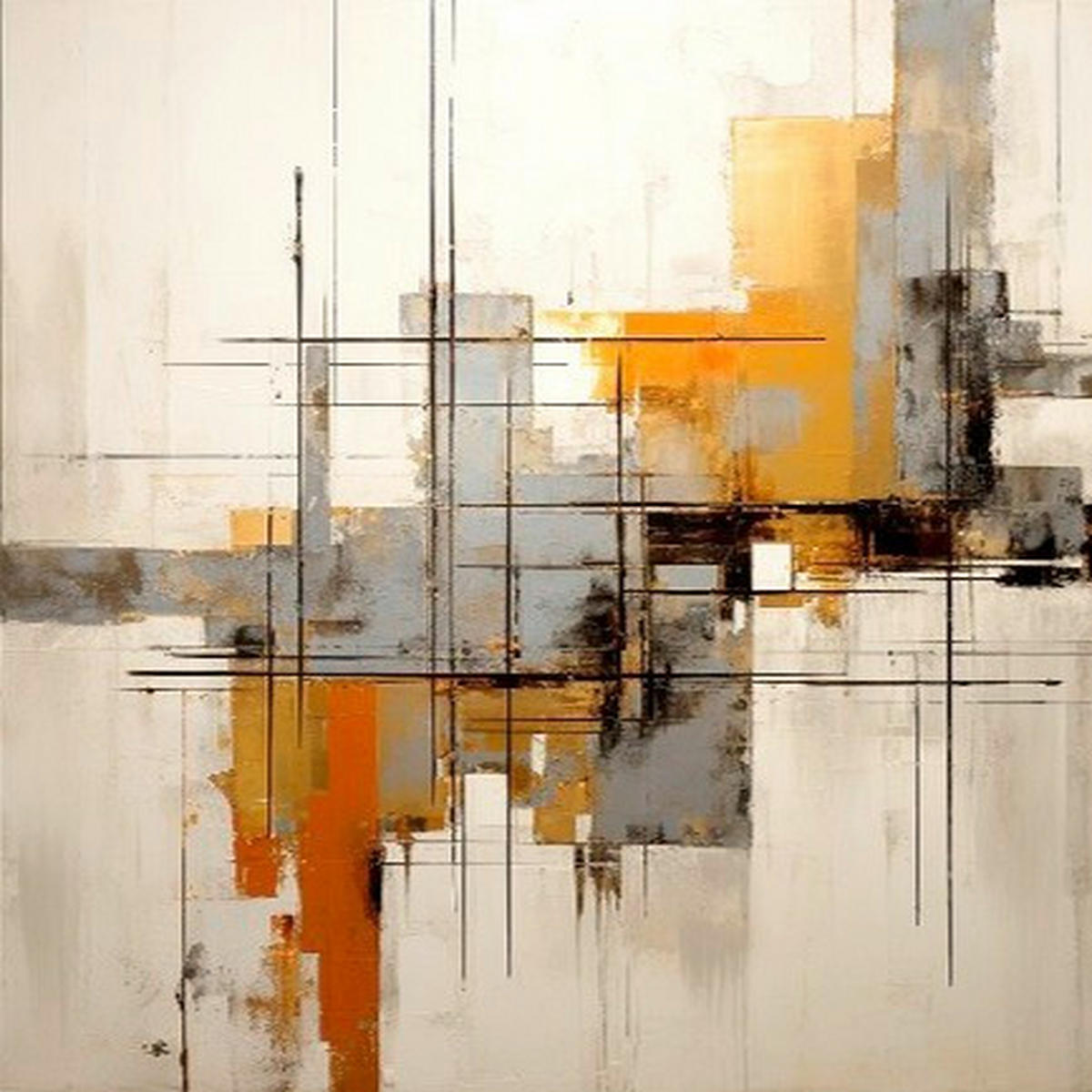 METALLBILD Abstraktes  - Multicolor, Basics, Metall (80/80/2cm) - Euroart