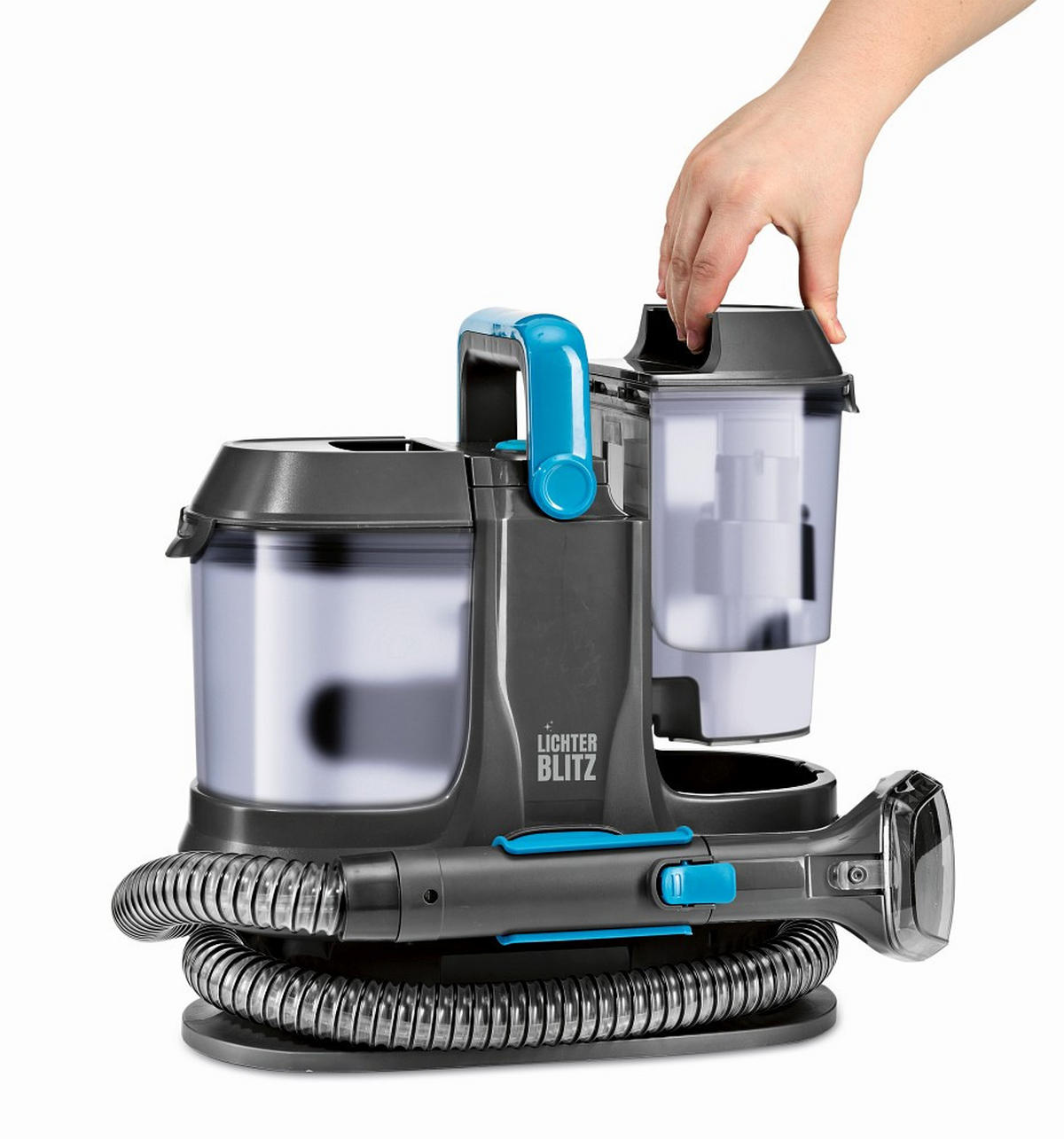 POLSTERREINIGER - Blau/Grau, Basics, Kunststoff (32,8/26,5/33,6cm) - Lichterblitz