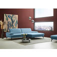 ECKSOFA  in Chenille, Flachgewebe Blau  284/180 cm  - Blau/Schwarz, Design, Textil/Metall (284/180cm) - Dieter Knoll