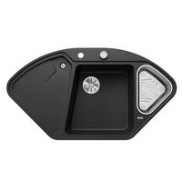 SPÜLE 525868  - Schwarz, Basics, Stein (104,2/18,6/56cm) - Blanco