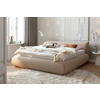 ČALÚNENÁ POSTEĽ, 180/200 cm, taupe - čierna/taupe, Modern, drevo/kompozitné drevo (180/200cm) - MID.YOU