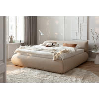 ČALÚNENÁ POSTEĽ, 180/200 cm, taupe - čierna/taupe, Modern, drevo/kompozitné drevo (180/200cm) - MID.YOU