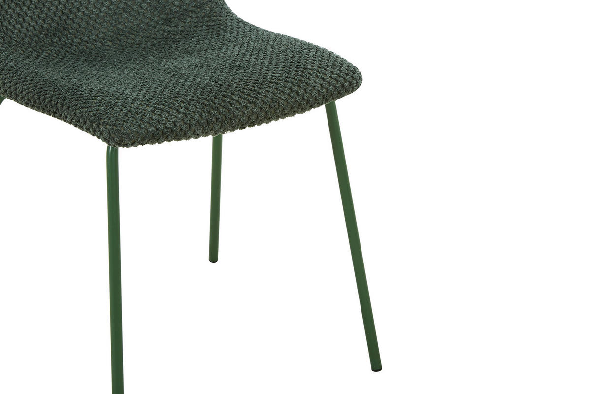 ŽIDLE, zelená - zelená, Design, kov/textil (45/86,5/57cm) - home24