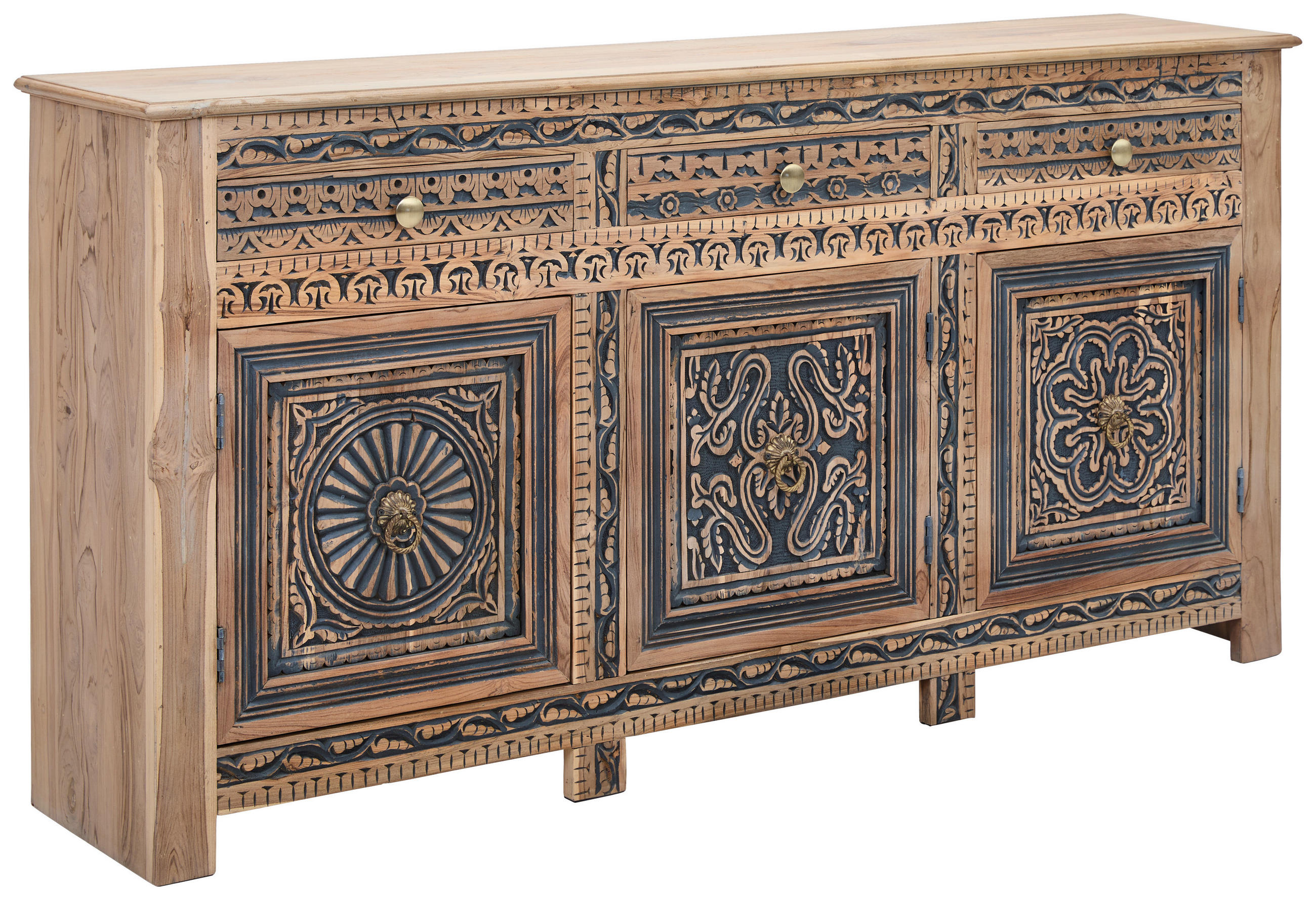 SIDEBOARD  190/95/40 cm 3 Schublade(n)  - Goldfarben/Naturfarben, LIFESTYLE, Holz/Holzwerkstoff (190/95/40cm) - Landscape